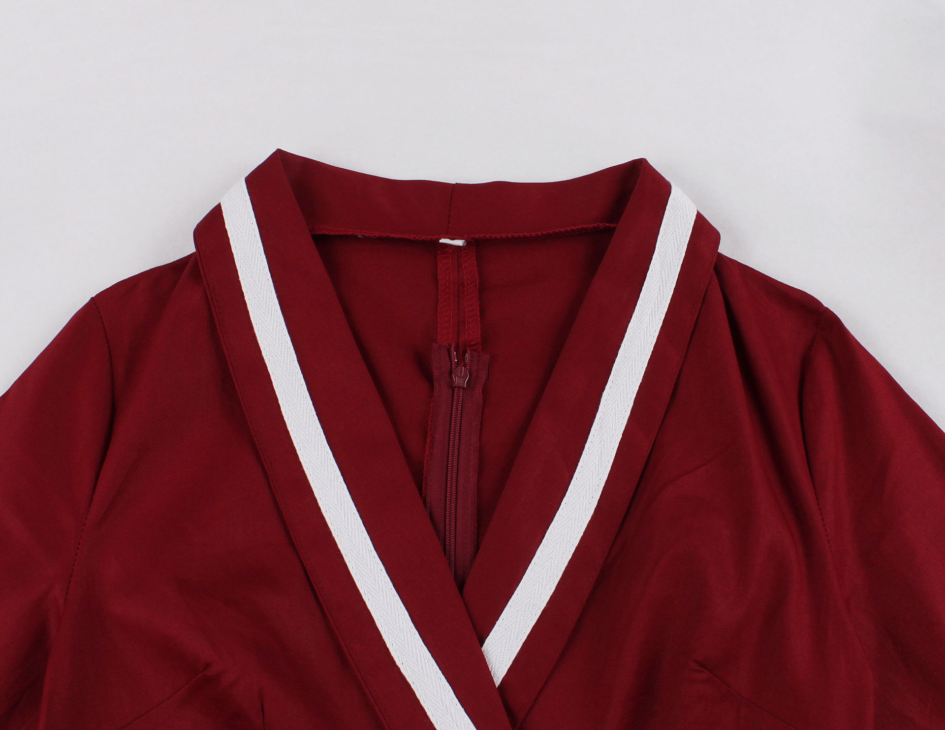 Navy Vintage Dresses 1950s Gothic Plunging Formal Dress